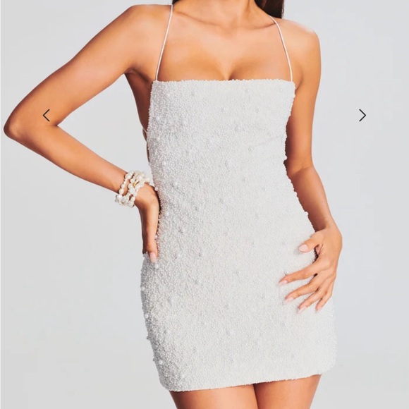 Retrofête Marin dress. Like new. White pearl. Size M. Sold out online. - Picture 5 of 7